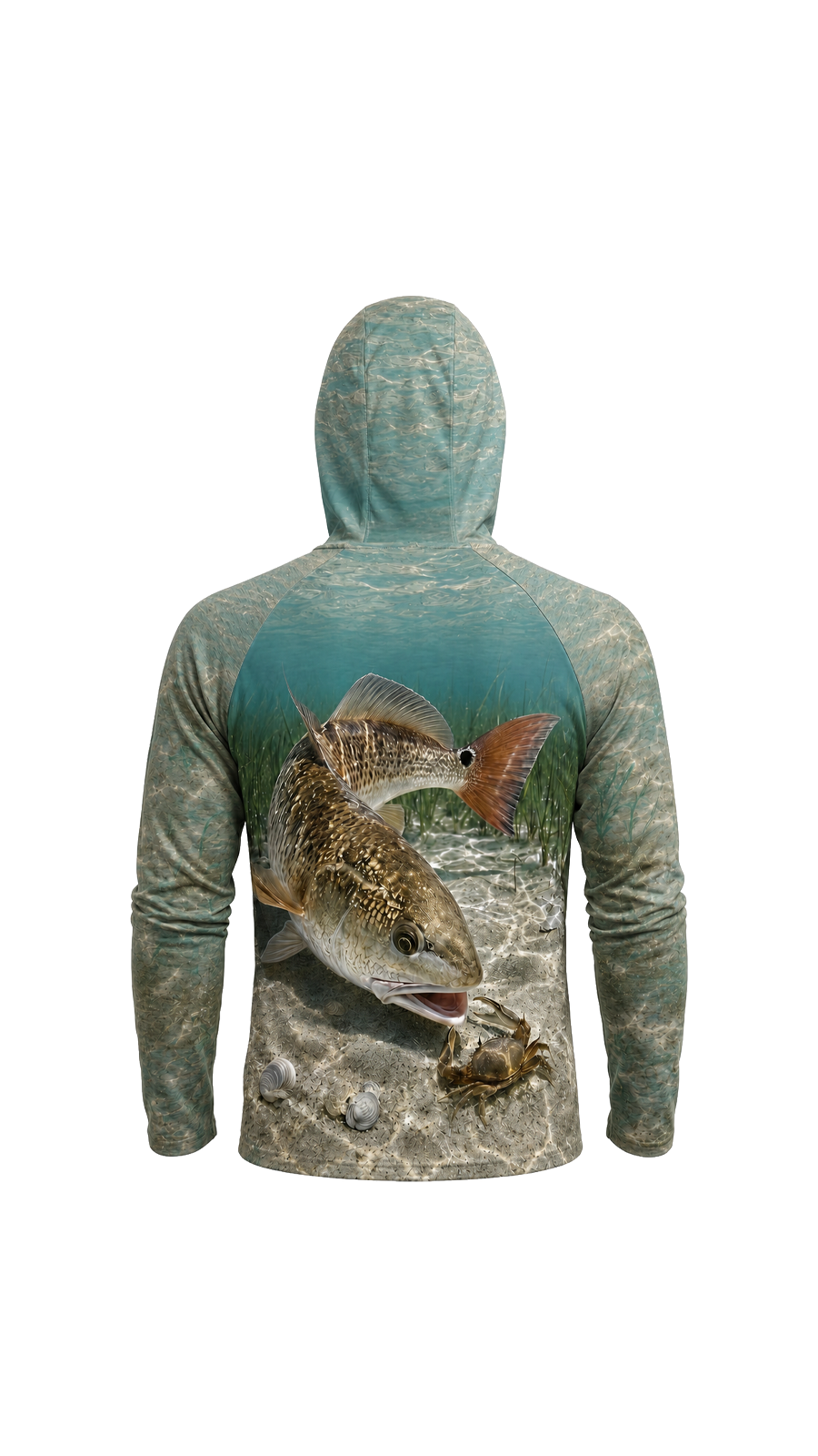 AirLite Fishing Sun Hoodie - Clear Flats Redfish Hunt - MHL47 image 5