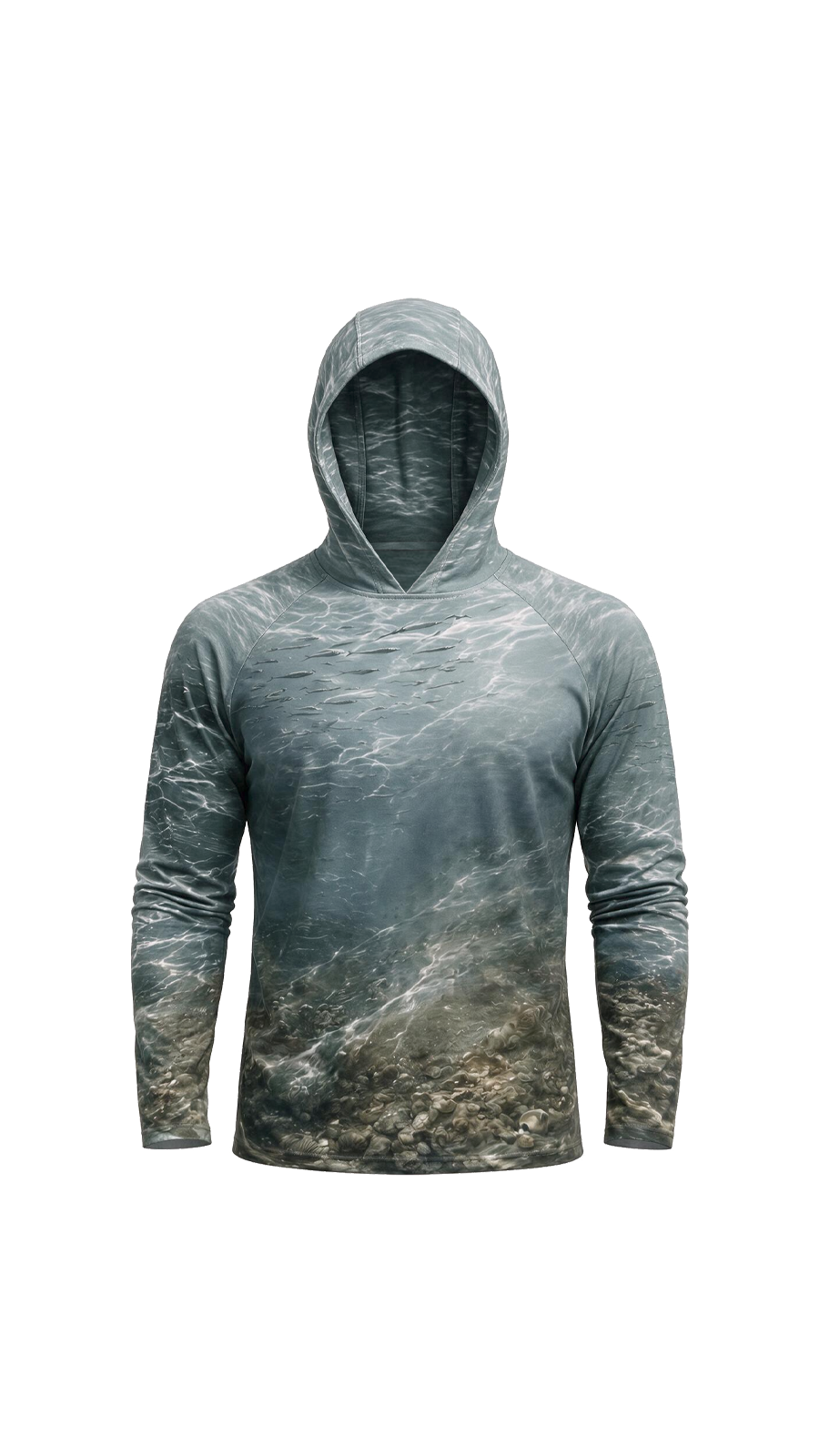 AirLite Fishing Sun Hoodie - Silver Barracuda Drift - MHL65 image 6
