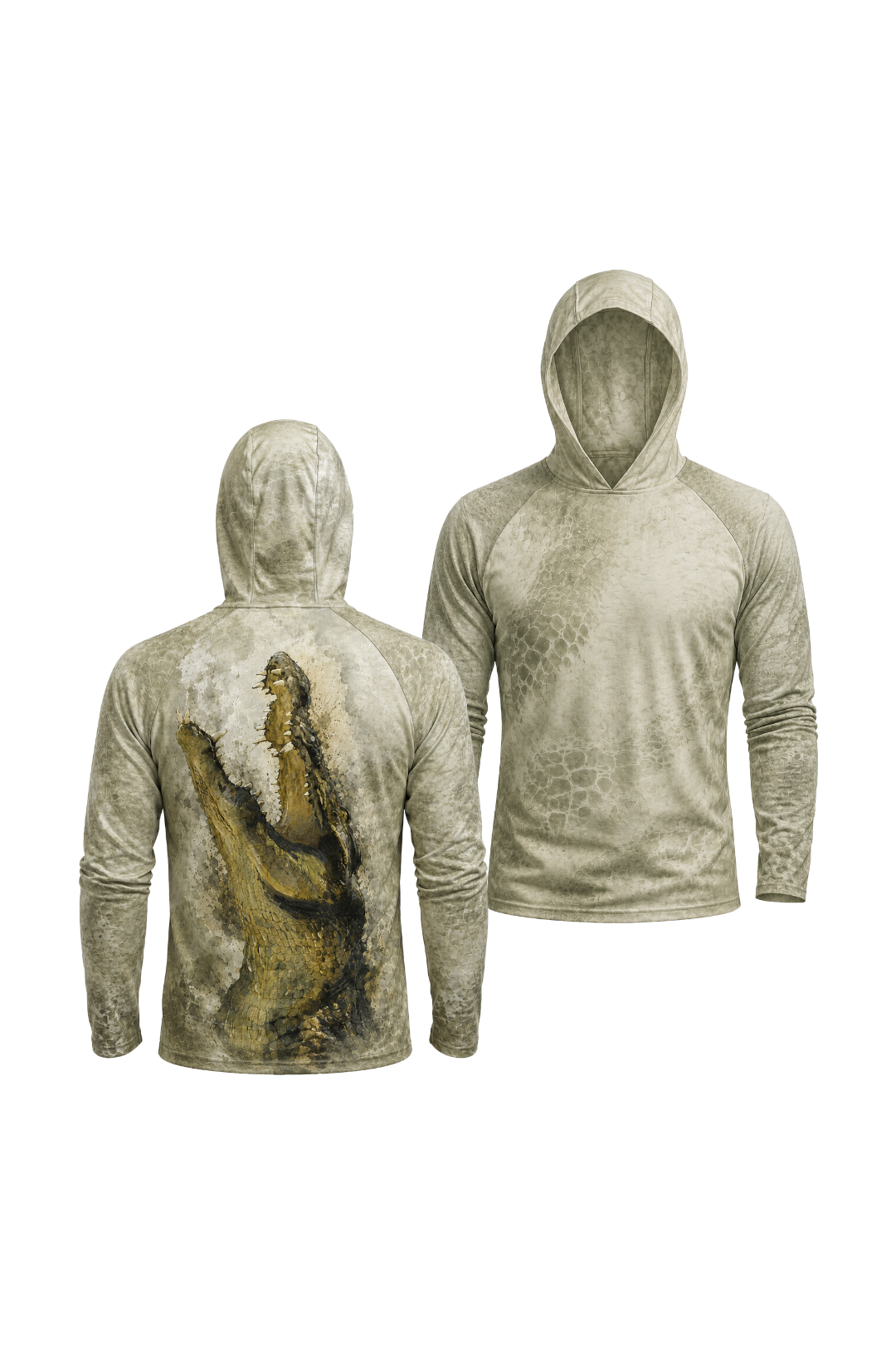 AirLite Fishing Sun Hoodie - Dark Swamp Gator - MHL45 image 1