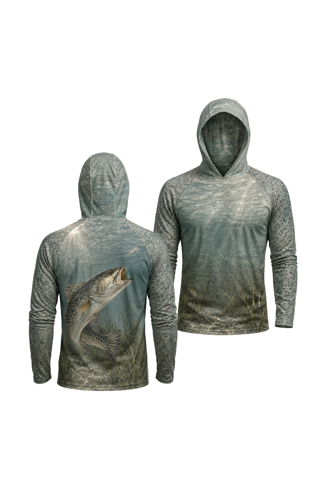AirLite Fishing Sun Hoodie - Silverline Speckled Trout - MHL42 image 1