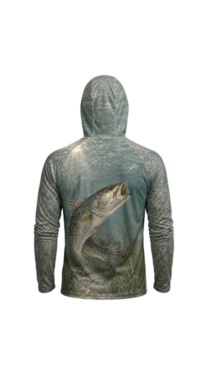 AirLite Fishing Sun Hoodie - Silverline Speckled Trout - MHL42 image 5