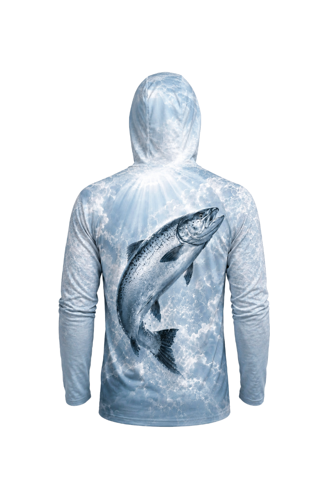 AirLite Fishing Sun Hoodie - Cloudburst King Salmon - MHL34 image 5