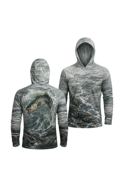 AirLite Fishing Sun Hoodie - Surge Striped Bass - MHL38 image 1