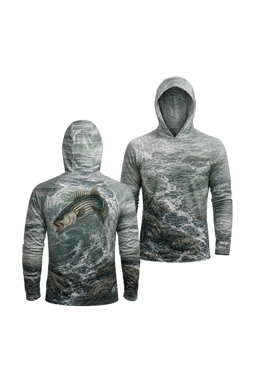 AirLite Fishing Sun Hoodie - Surge Striped Bass - MHL38 image 1