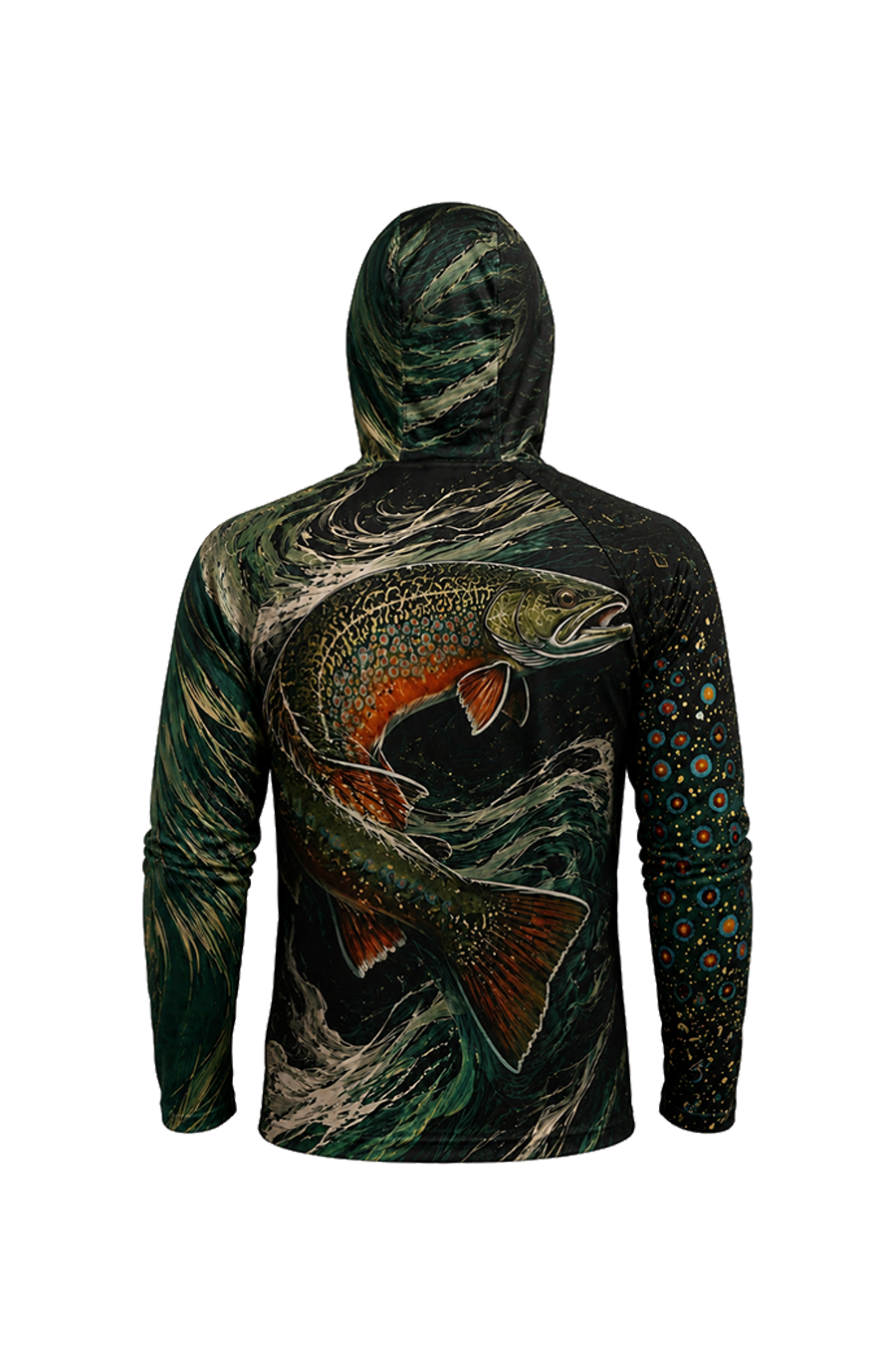 AirLite Fishing Sun Hoodie - Whirlpool Brook Trout image 5