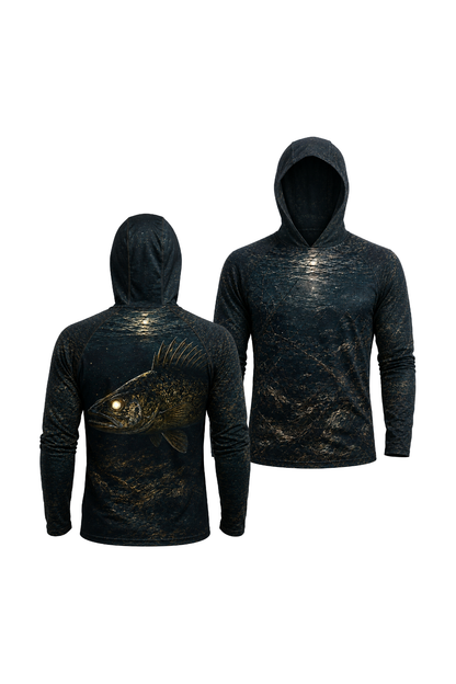AirLite Fishing Sun Hoodie - Nightfall Timber Walleye - MHL40 image 1
