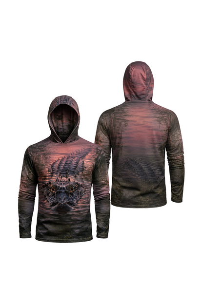 AirLite Fishing Sun Hoodie - Dusk Gator Watch - MHL56 image 1