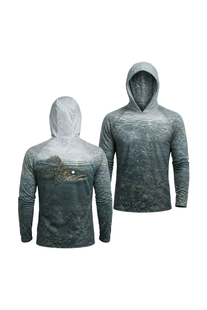 AirLite Fishing Sun Hoodie - Misty Timber Walleye - MHL33 image 1
