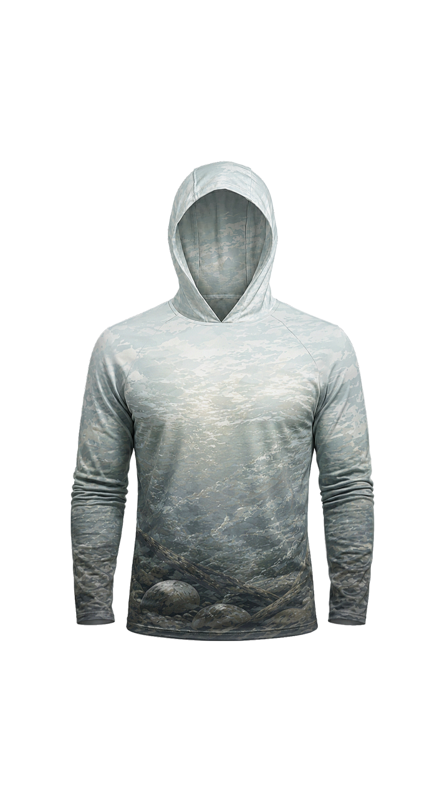 AirLite Fishing Sun Hoodie - River Walleye Strike - MHL53 image 6