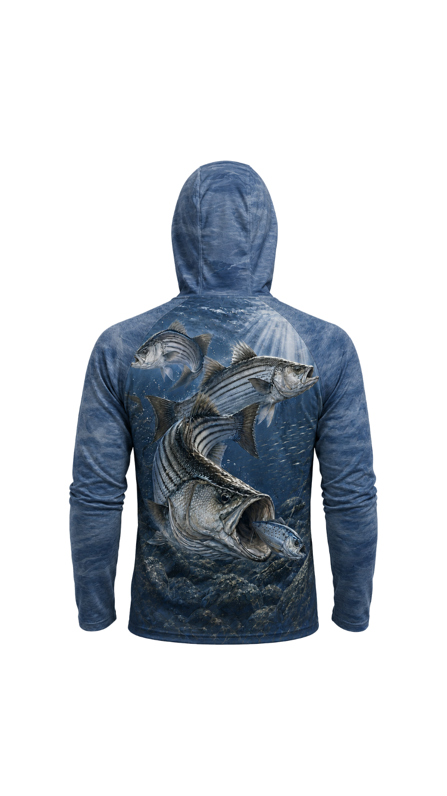 AirLite Fishing Sun Hoodie - Texoma Frenzy Striper - MHL43 image 5