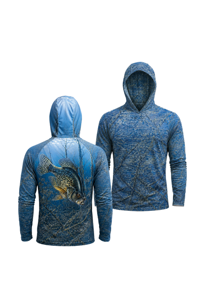 AirLite Fishing Sun Hoodie - Sunlit Flooded Crappie - MHL41 image 1