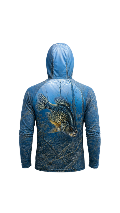 AirLite Fishing Sun Hoodie - Sunlit Flooded Crappie - MHL41 image 5