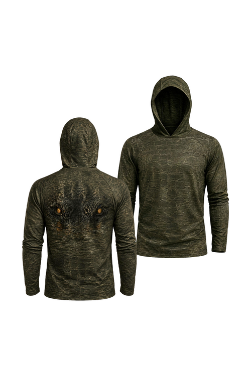 AirLite Fishing Sun Hoodie - Gator Eyes Swamp - MHL55 image 1