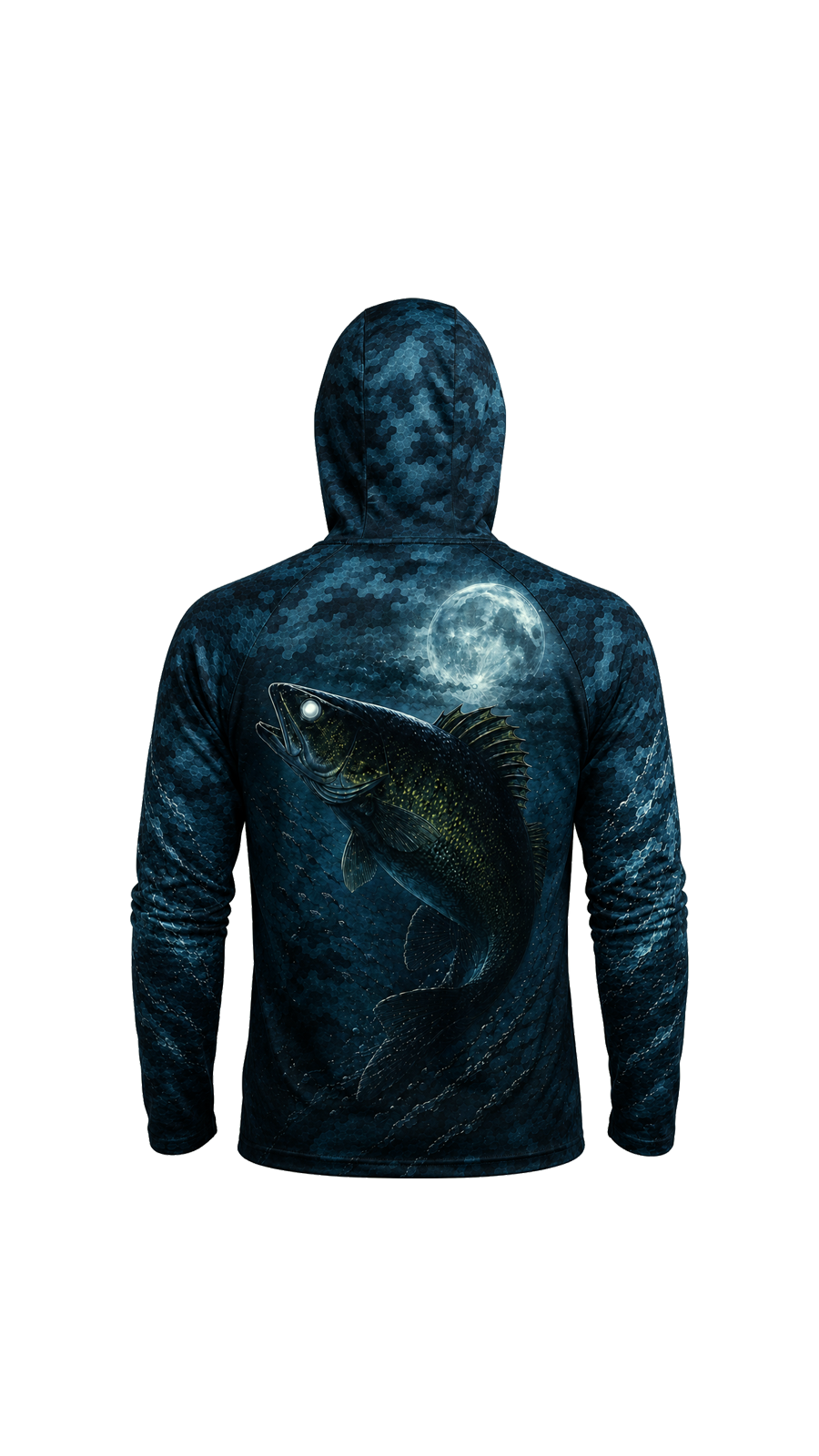 AirLite Fishing Sun Hoodie - Moonlit Eye Walleye - MHL52 image 6
