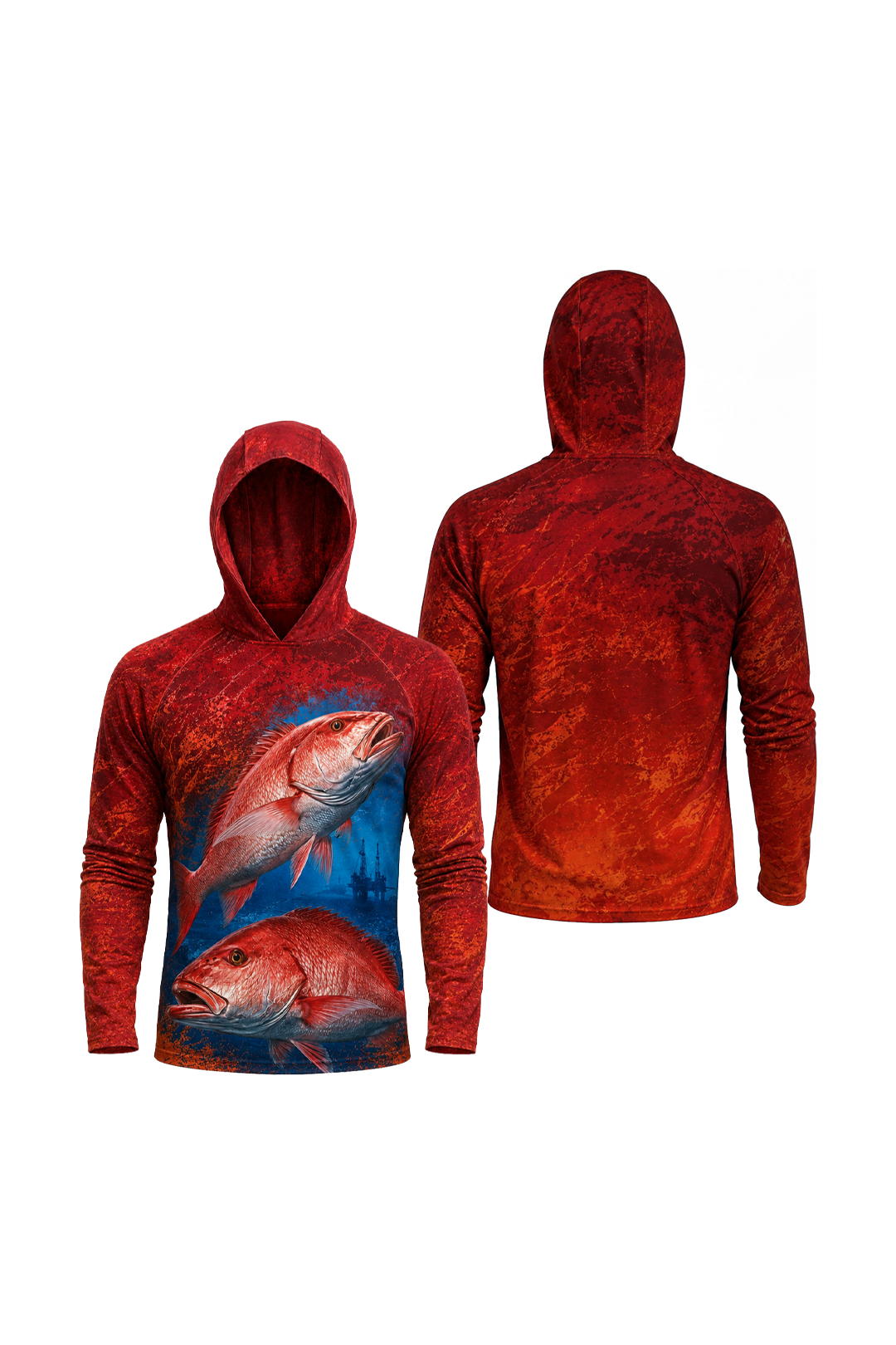 AirLite Fishing Sun Hoodie - Rig Reef Snapper - MHL50 image 1