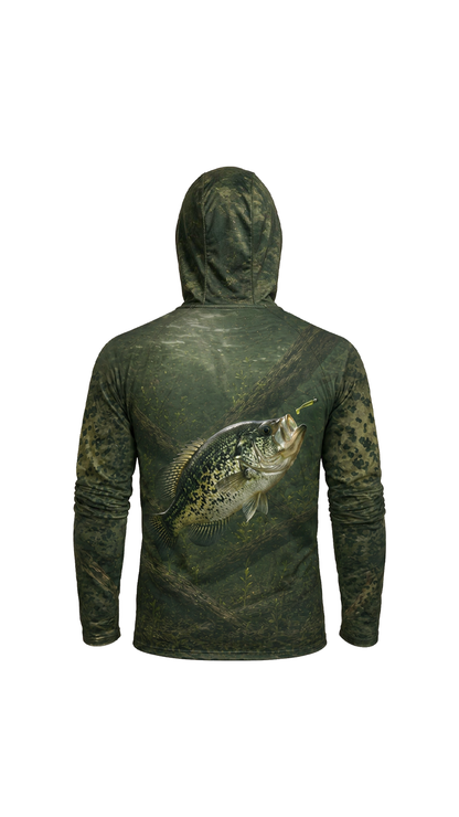 AirLite Fishing Sun Hoodie - Spring Crappie Ambush - MHL64 image 5