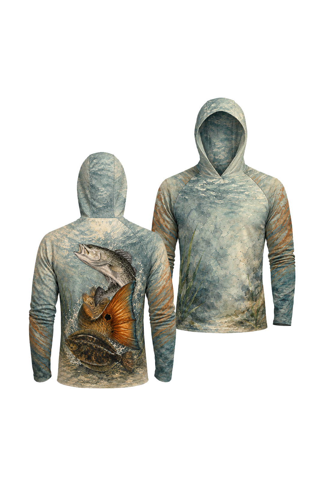 AirLite Fishing Sun Hoodie - Coastal Grand Slam image 1