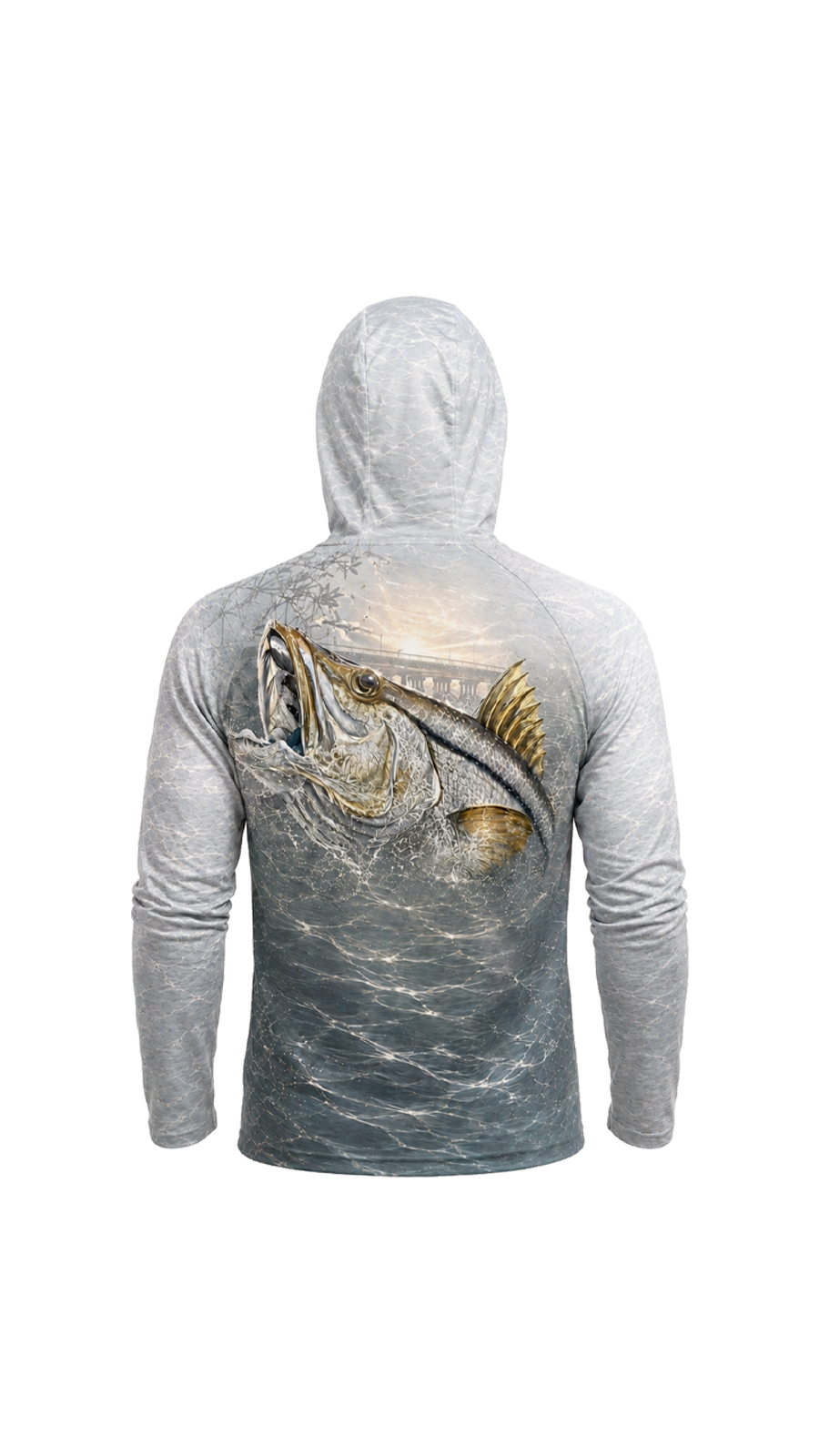 AirLite Fishing Sun Hoodie - Bridge Strike Snook - MHL68 image 5