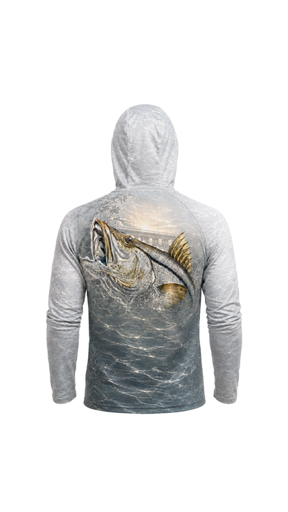 AirLite Fishing Sun Hoodie - Bridge Strike Snook - MHL68 image 5