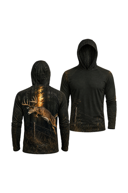 AirLite Fishing Sun Hoodie - Grass Flat Redfish image 1