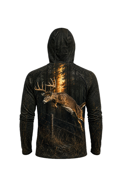 AirLite Fishing Sun Hoodie - Grass Flat Redfish image 5