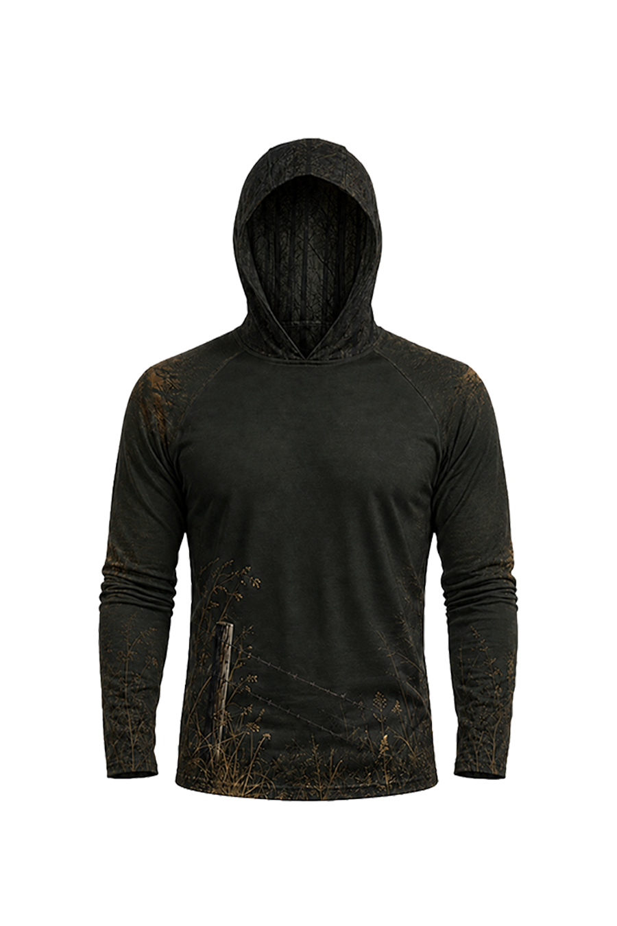 AirLite Fishing Sun Hoodie - Grass Flat Redfish image 6