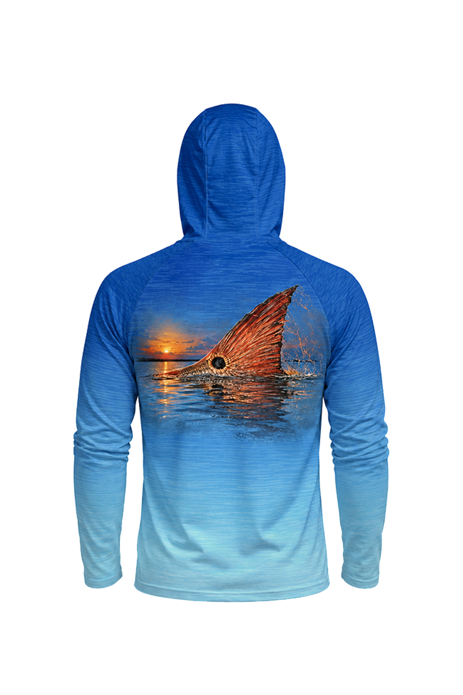 AirLite Fishing Sun Hoodie - Sunset Redfish Tailing image 5