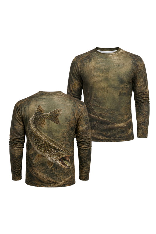 Performance Fishing Long Sleeve - Reedline Pike Ambush - AOF33