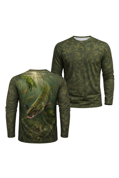 Performance Fishing Long Sleeve - Shallow Ambush Muskie - AOF36