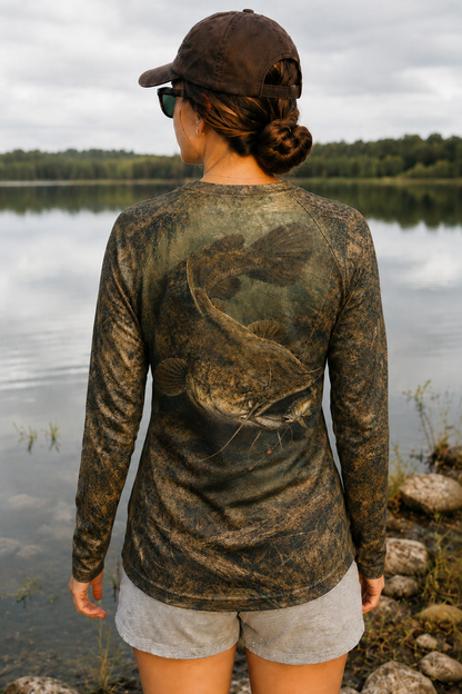 Performance Fishing Female Long Sleeve - Stillwater Catfish - PGH01 lifestyle artwork side