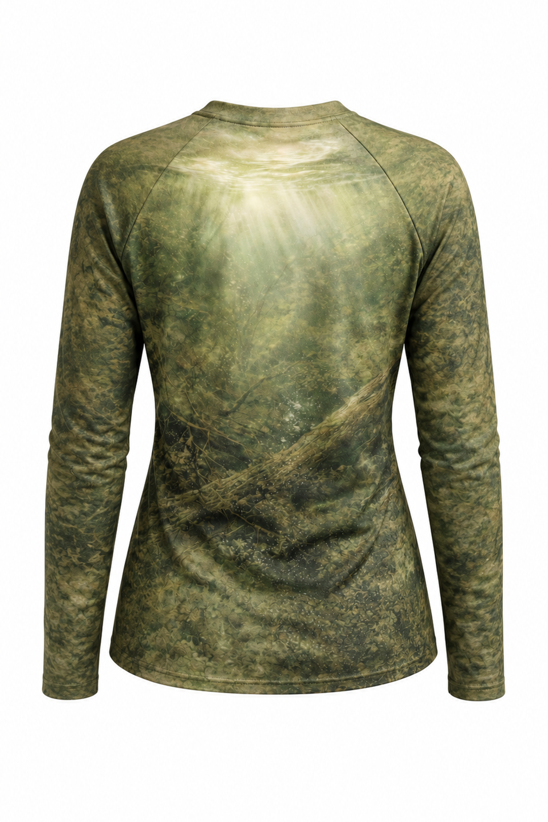 Performance Fishing Female Long Sleeve - Timber Bass Sunray - PGH03 mockup opposite side