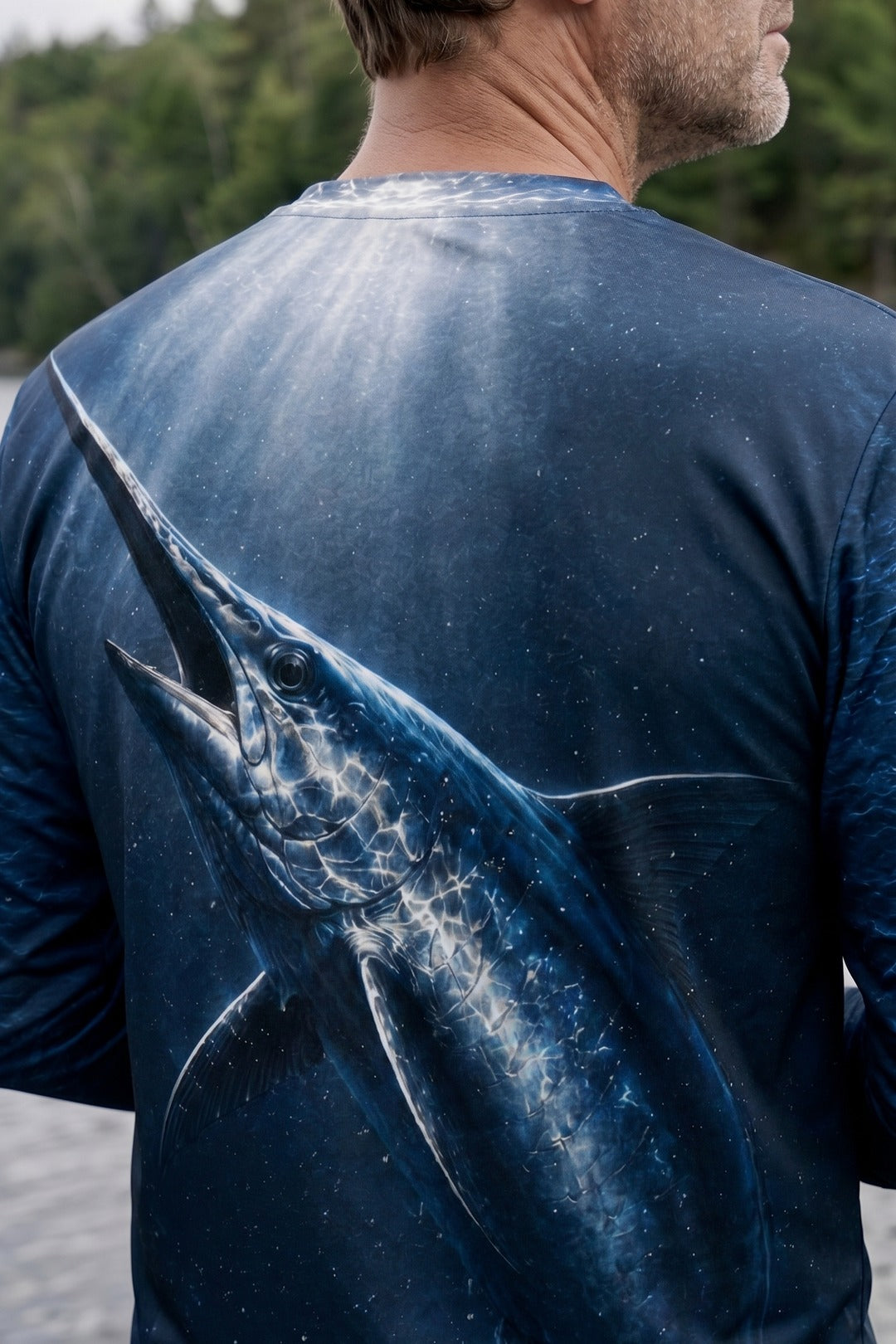 Performance Fishing Long Sleeve - Abyss Light Marlin - RS05 lifestyle artwork zoom