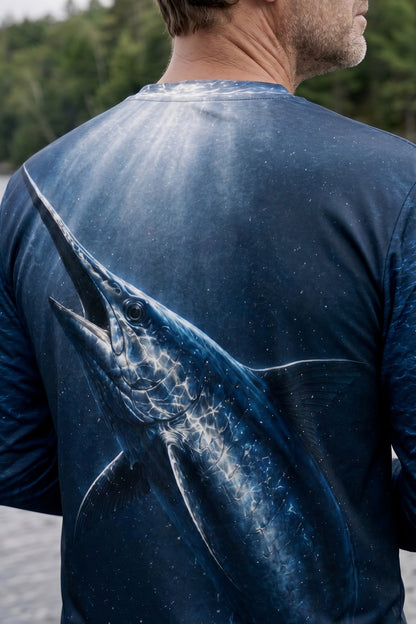 Performance Fishing Long Sleeve - Abyss Light Marlin - RS05 lifestyle artwork zoom
