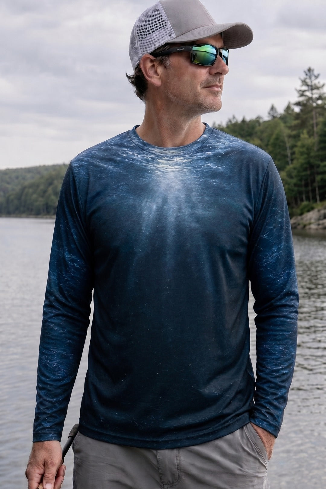 Performance Fishing Long Sleeve - Abyss Light Marlin - RS05 lifestyle opposite side