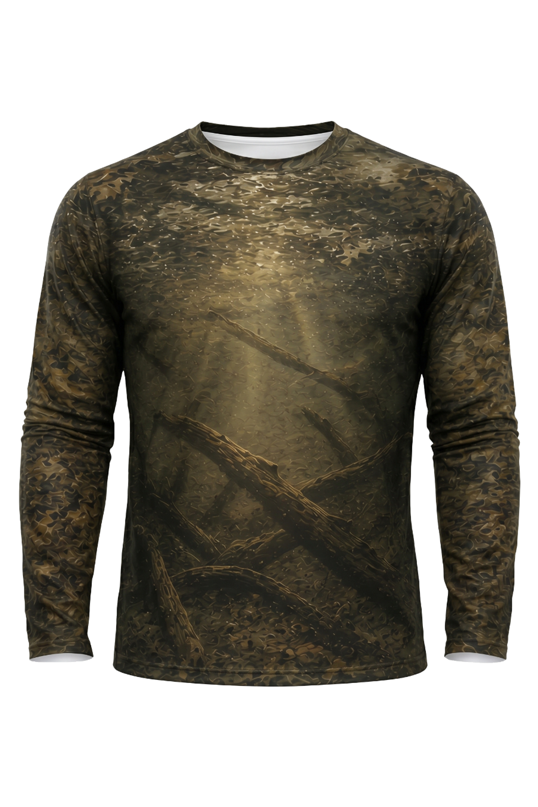 Performance Fishing Long Sleeve - Alligator gar Trinity Shadow - AOF28 mockup opposite side