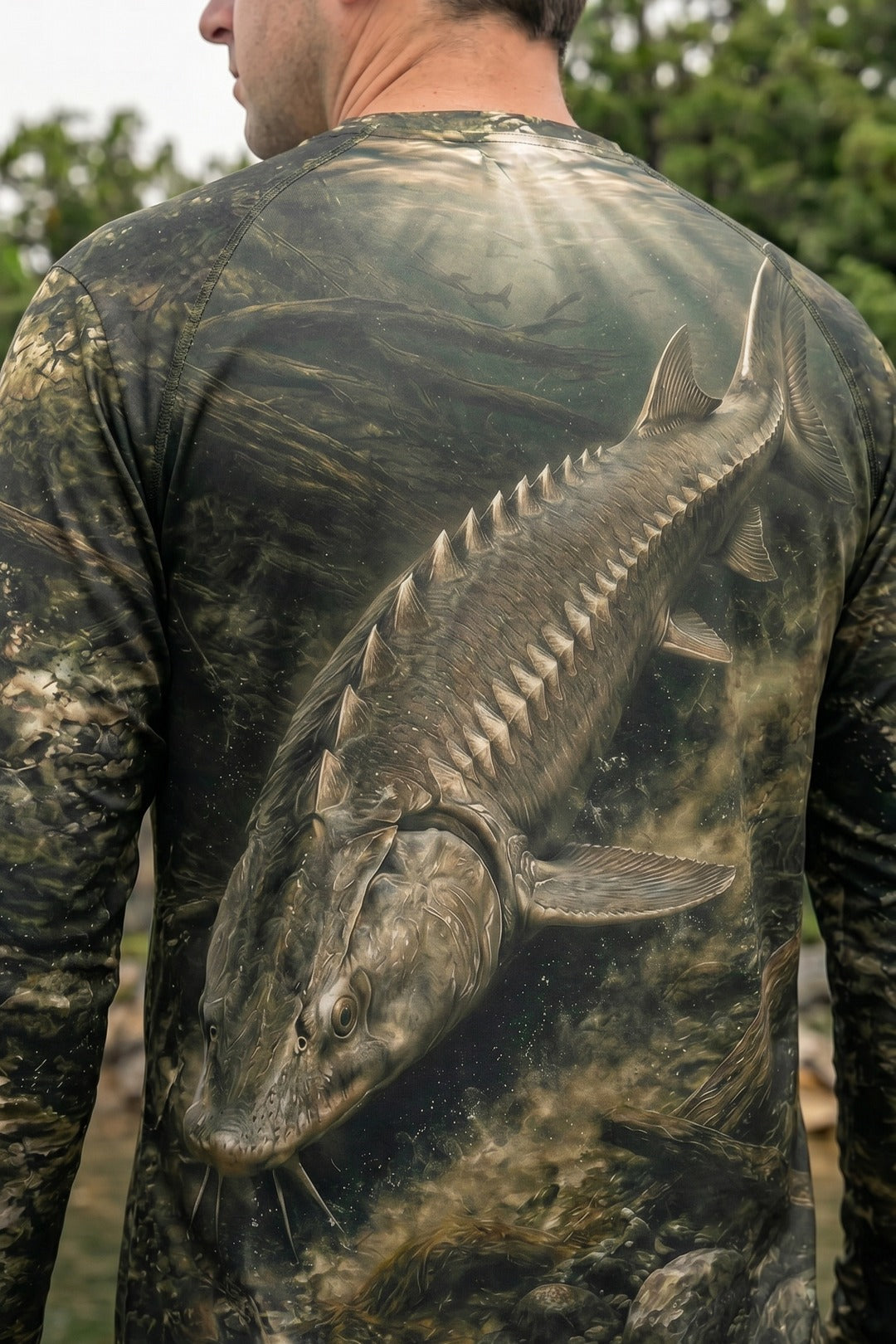 Performance Fishing Long Sleeve - Ancient Armor Sturgeon - TBT131 lifestyle artwork zoom
