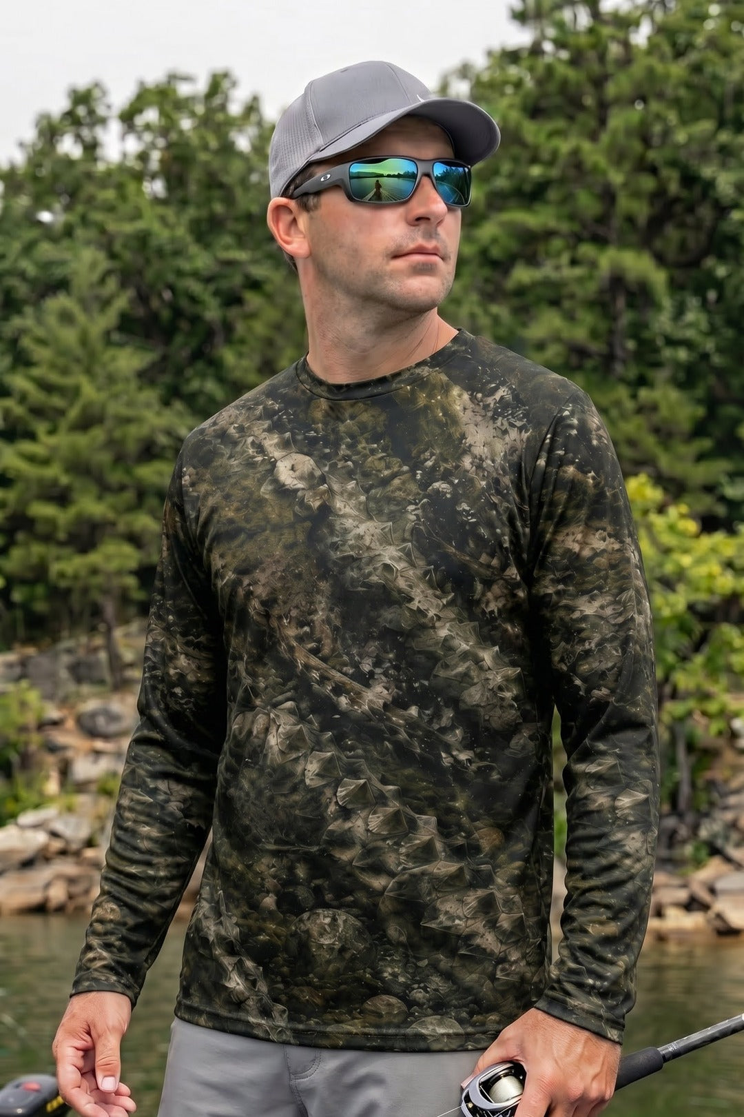 Performance Fishing Long Sleeve - Ancient Armor Sturgeon - TBT131 lifestyle opposite side