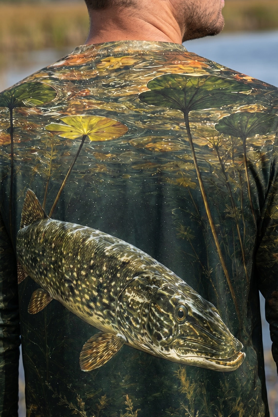 Performance Fishing Long Sleeve - Autumn Padline Pike - RNP07 lifestyle artwork zoom