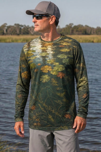 Performance Fishing Long Sleeve - Autumn Padline Pike - RNP07 lifestyle opposite side