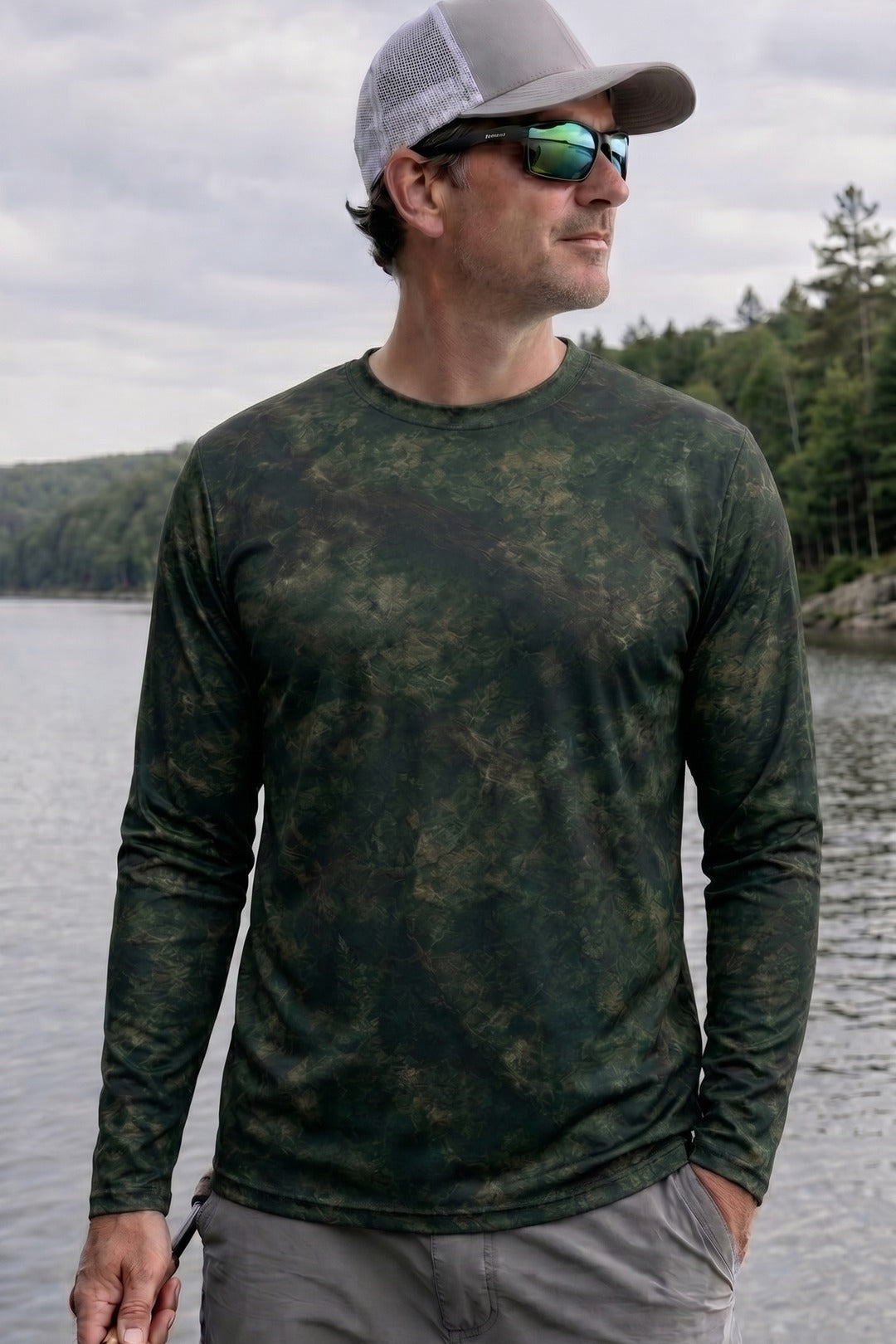 Performance Fishing Long Sleeve - Bass Ambush - RB01 lifestyle opposite side