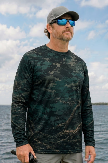 Performance Fishing Long Sleeve - Bass Lure Strike - RB02 lifestyle opposite side