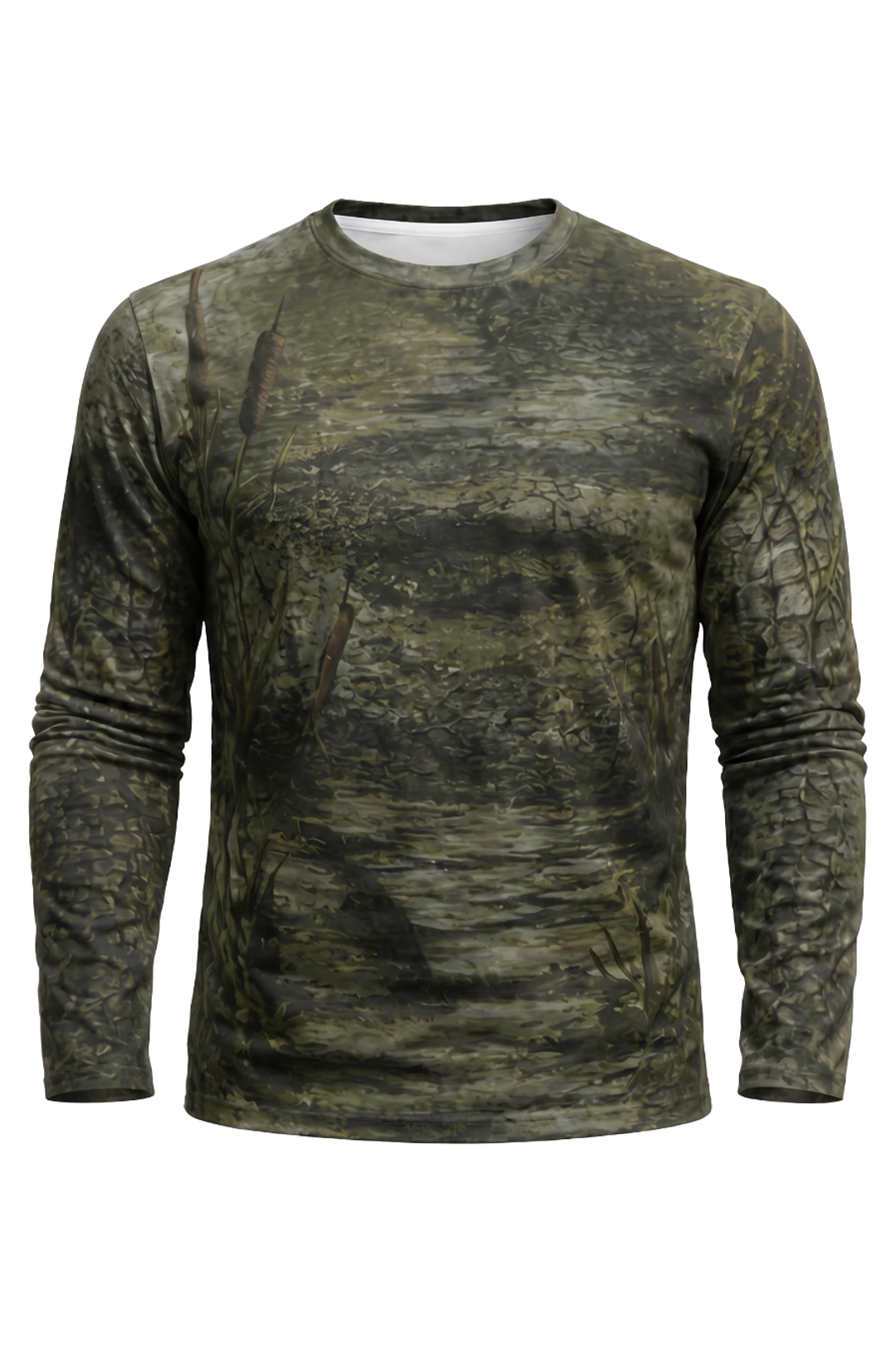 Performance Fishing Long Sleeve - Bayou Ambush Gator - AOF113 mockup opposite side
