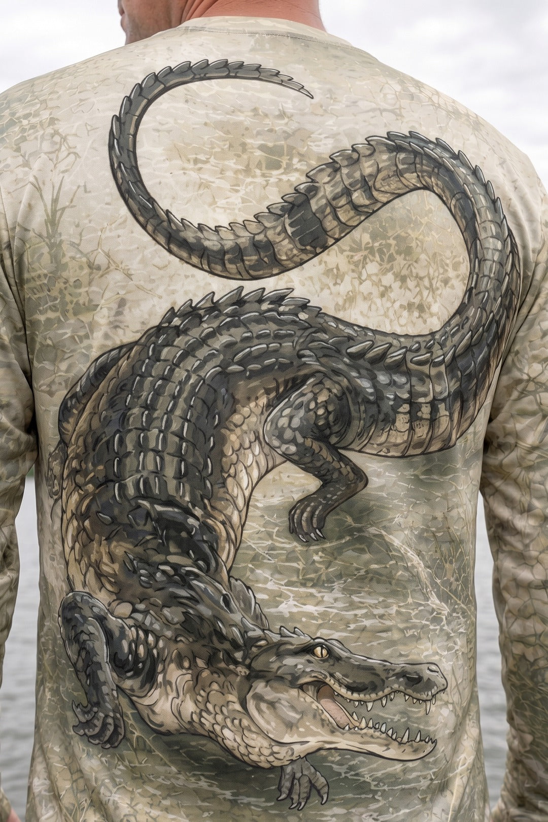 Performance Fishing Long Sleeve - Bayou Coil Alligator - AOF138 image 4