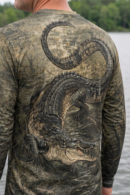 Performance Fishing Long Sleeve - Bayou Coil Alligator - AOF139 image 4