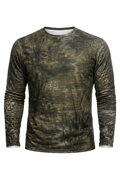 Performance Fishing Long Sleeve - Bayou Gator Smoke - AOF121 mockup opposite side
