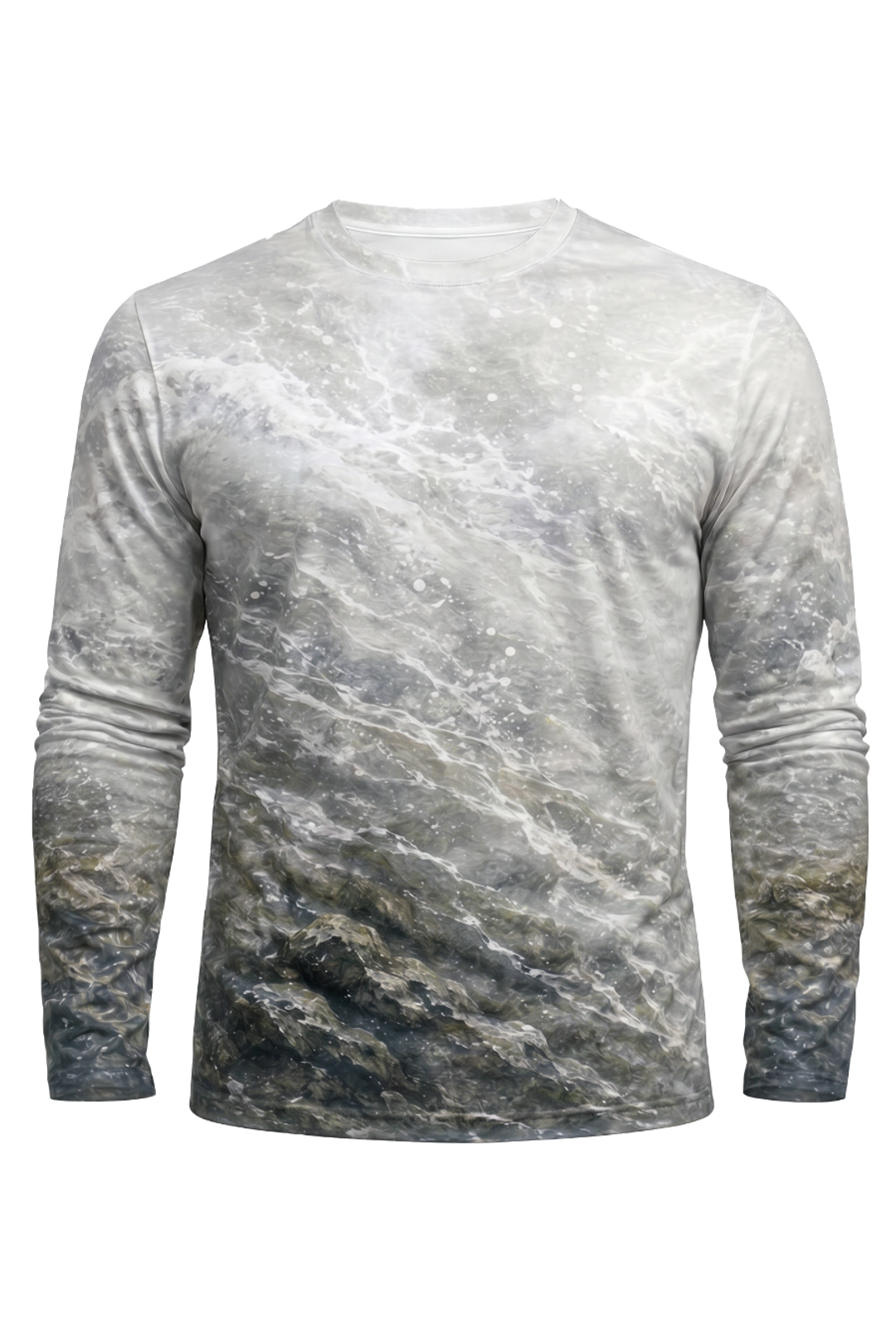 Performance Fishing Long Sleeve - Bear & Silver Salmon - AOF88 mockup opposite side
