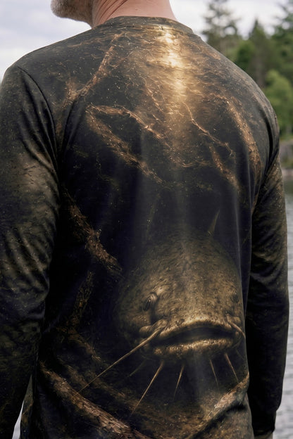 Performance Fishing Long Sleeve - Blackwater Catfish Lair - RFC13 lifestyle artwork zoom