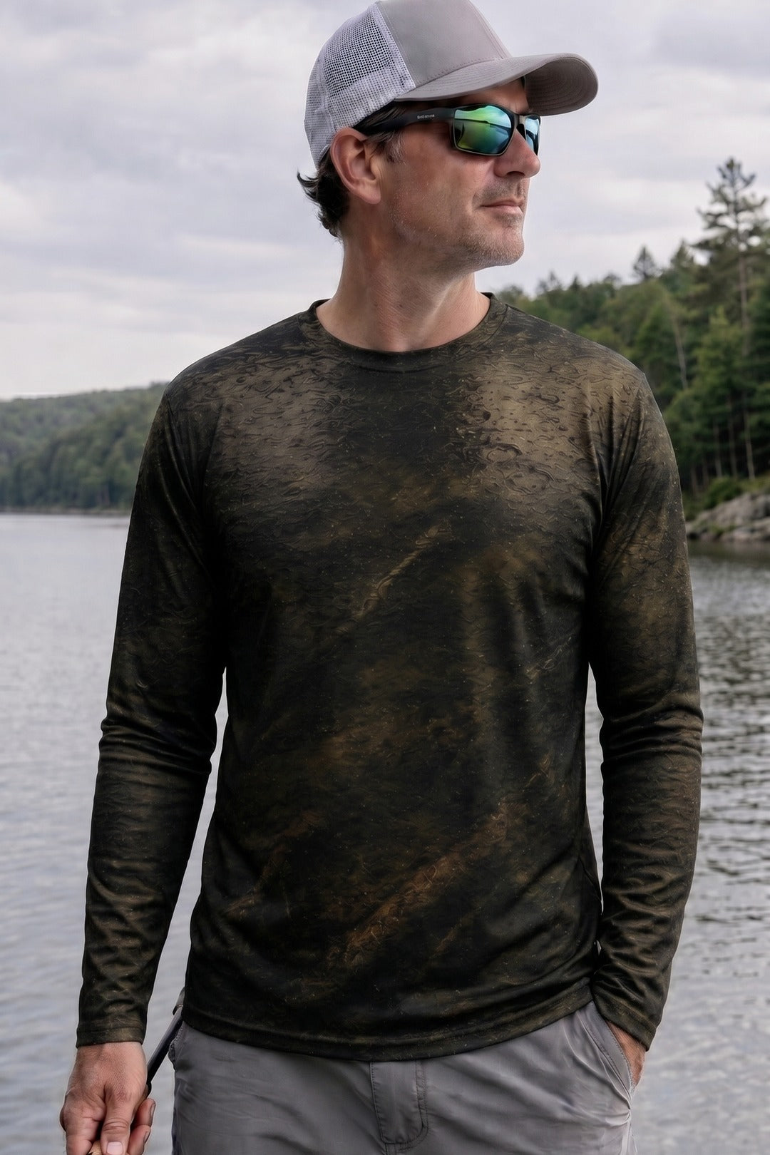 Performance Fishing Long Sleeve - Blackwater Catfish Lair - RFC13 lifestyle opposite side