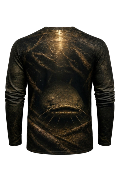 Performance Fishing Long Sleeve - Blackwater Catfish Lair - RFC13 mockup artwork side