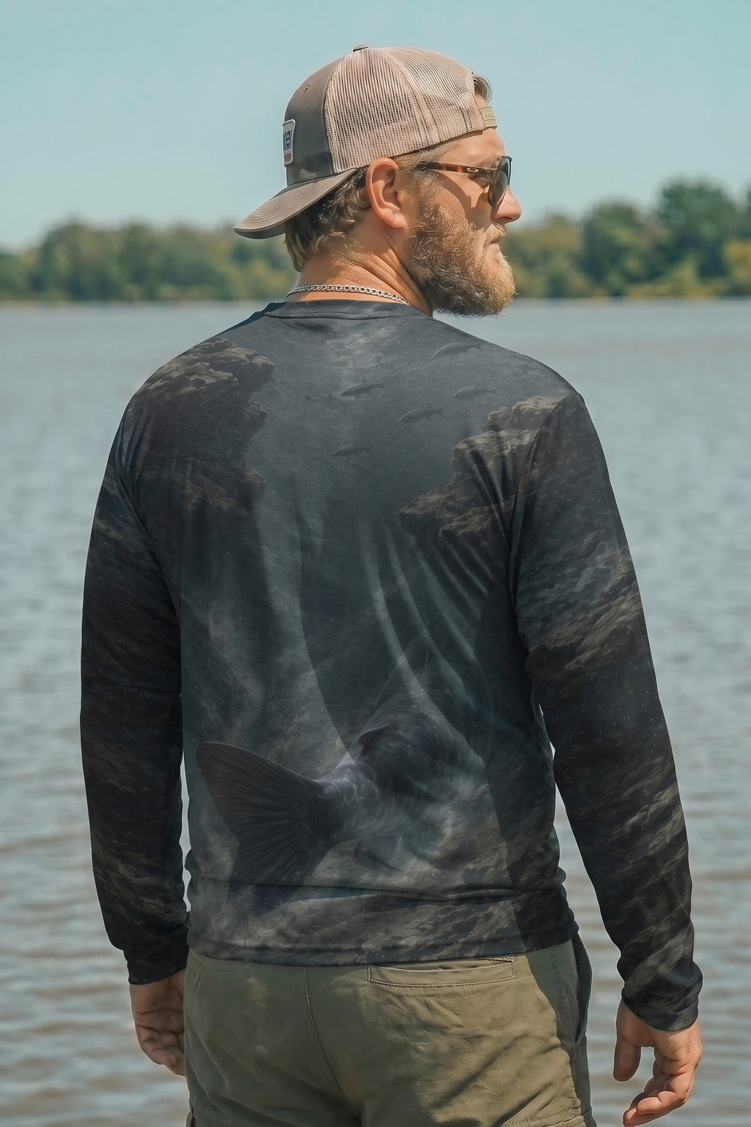 Performance Fishing Long Sleeve - Blue Abyss Catfish - AOF129 image 3